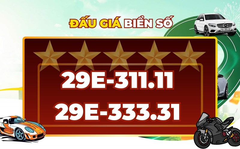 Super beautiful license plates in Hanoi are available in the auction on October 15
