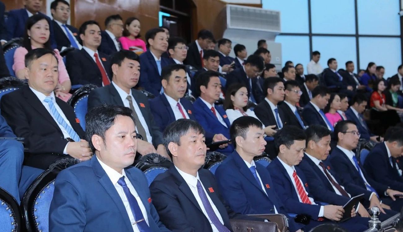 Dai hoi lan nay co so luong dai bieu dong nhat tu truoc toi nay o Thanh Hoa. Anh: Xuan Hung