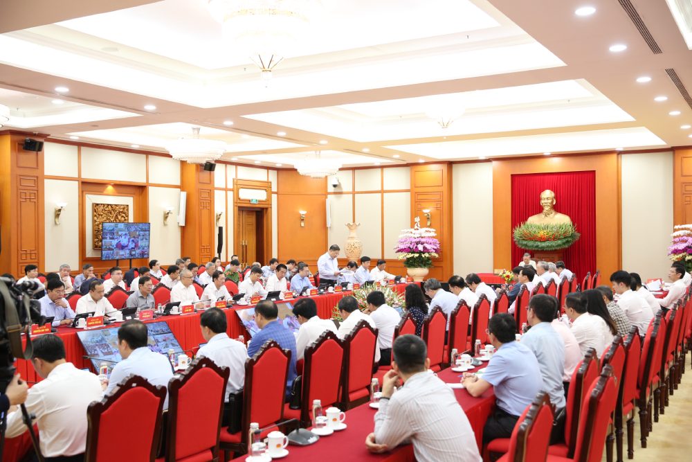 Toan canh phien hop cua Thuong truc Ban Chi dao Trung uong ve phat trien khoa hoc, cong nghe, doi moi sang tao va chuyen doi so. Anh: Nguyen Hoang