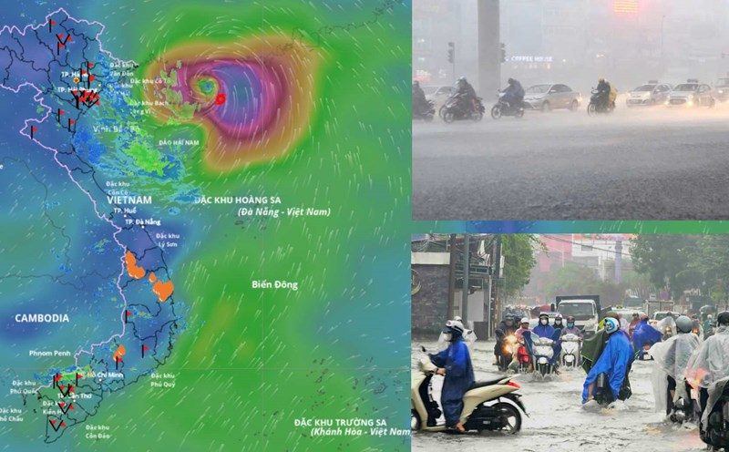 It is forecasted that from now until the end of 2025, there will be about 3 - 4 storms/tropical depressions in the East Sea. Photo: An An/Satlight photo source: Vietnam Disaster Monitoring System