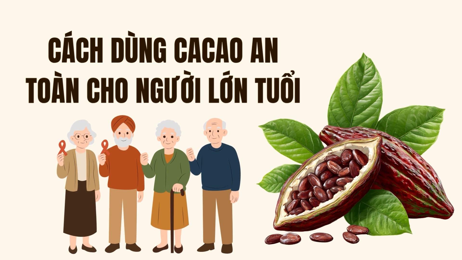 La façon d'utiliser le cacao en toute securite pour les personnes agees