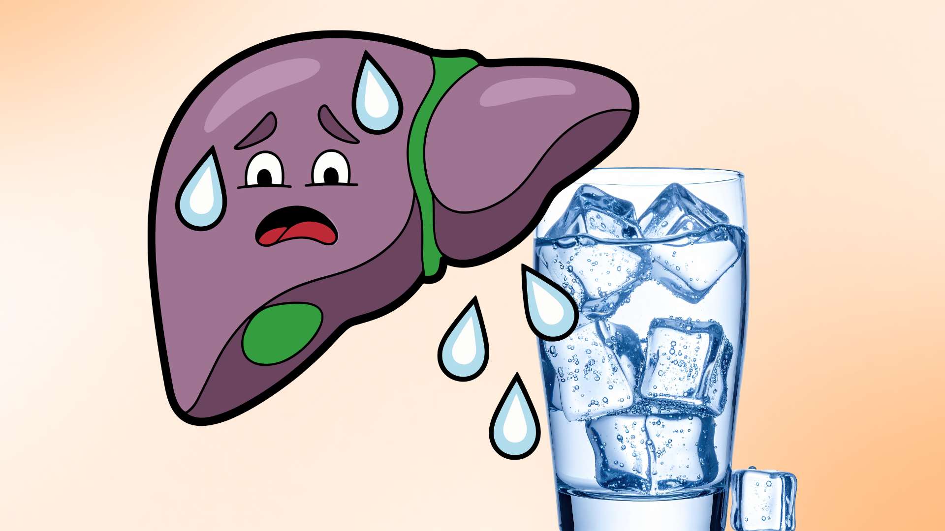 Some popular water drinking habits can unintentionally put pressure on the liver. Graphic photo: Hoang Loc