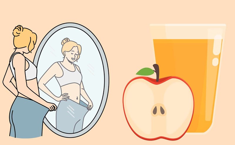 Apple cider vinegar is considered a natural "medicine" for weight loss. Graphic photo: Hoang Loc