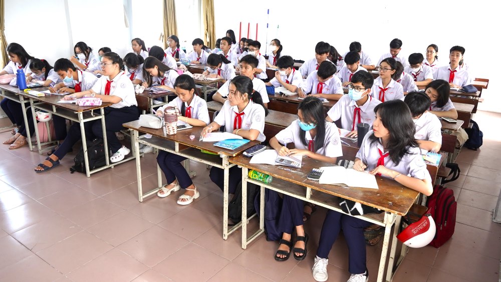 After merging 3 localities, the education sector of Can Tho City has more than 38,000 positions, with 1,252 schools from kindergarten and above. Photo: Yen Phuong