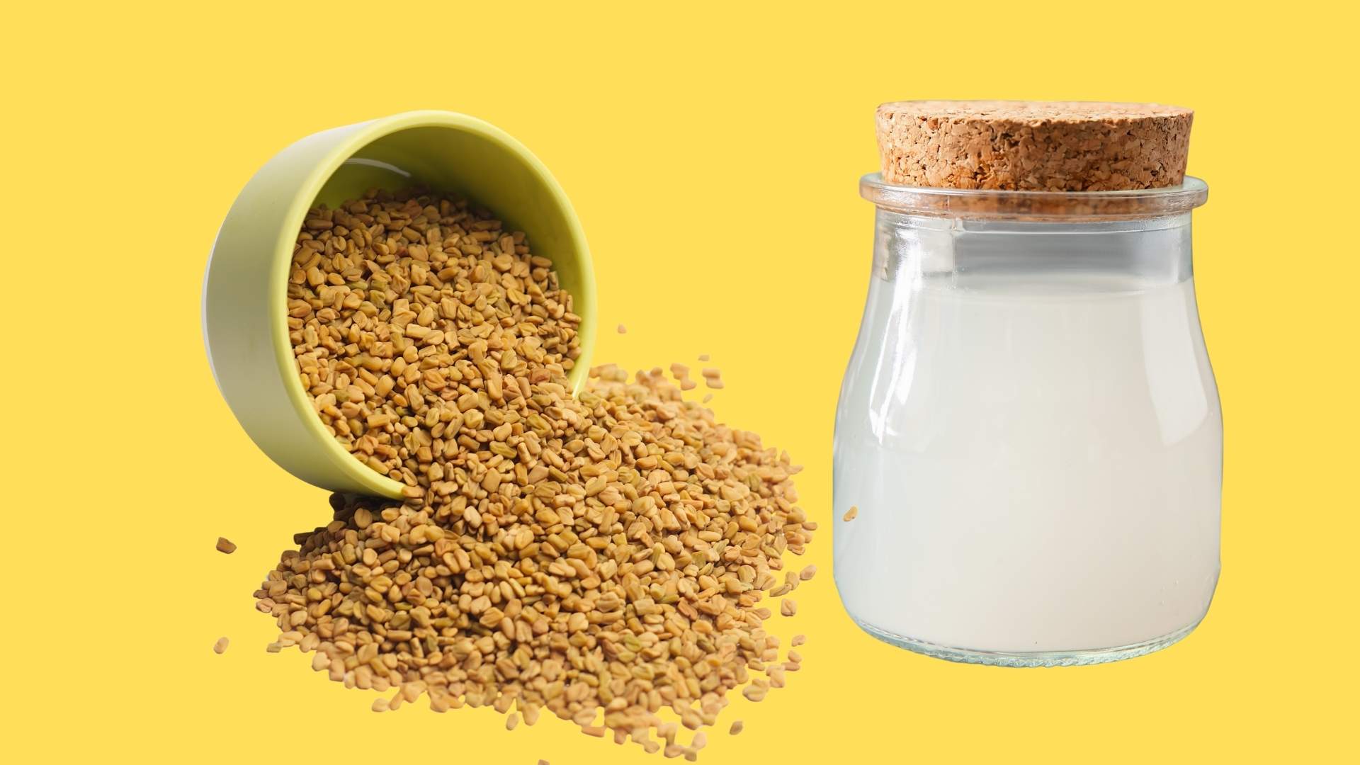 Nuoc gao – hat methi: Bi quyet kich thich moc toc tu cac nguyen lieu nha bep. Do hoa: Minh Hoang