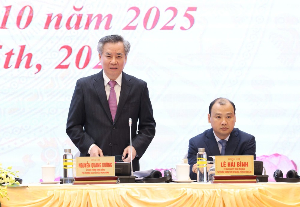 Deputy Head of the Central Organizing Committee Nguyen Quang Duong said that international friends highly appreciated the results of the revolution of streamlining the apparatus of the Vietnamese political system. Photo: Hai Nguyen