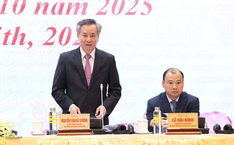 Deputy Head of the Central Organizing Committee Nguyen Quang Duong said that international friends highly appreciated the results of the revolution of streamlining the apparatus of the Vietnamese political system. Photo: Hai Nguyen