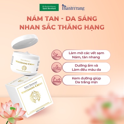 Kem tri nam Whitening Creme la mon qua 20.10 duoc yeu thich nhat hien nay. Anh: Thanh Trang Pharma