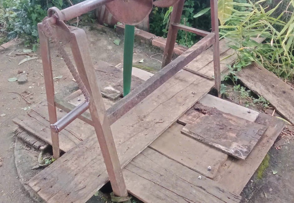 The peach well where the nearly 100-year-old woman in Bao Lam 3 commune (Lam Dong) was found dead. Photo: Lam Hong