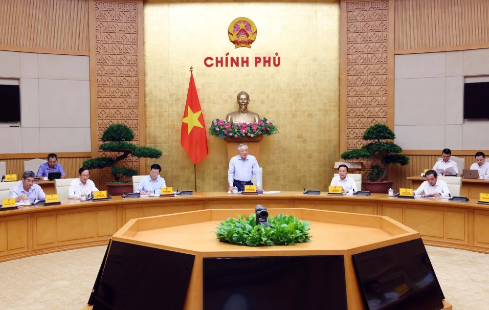 Quang canh cuoc hop. Anh: VGP