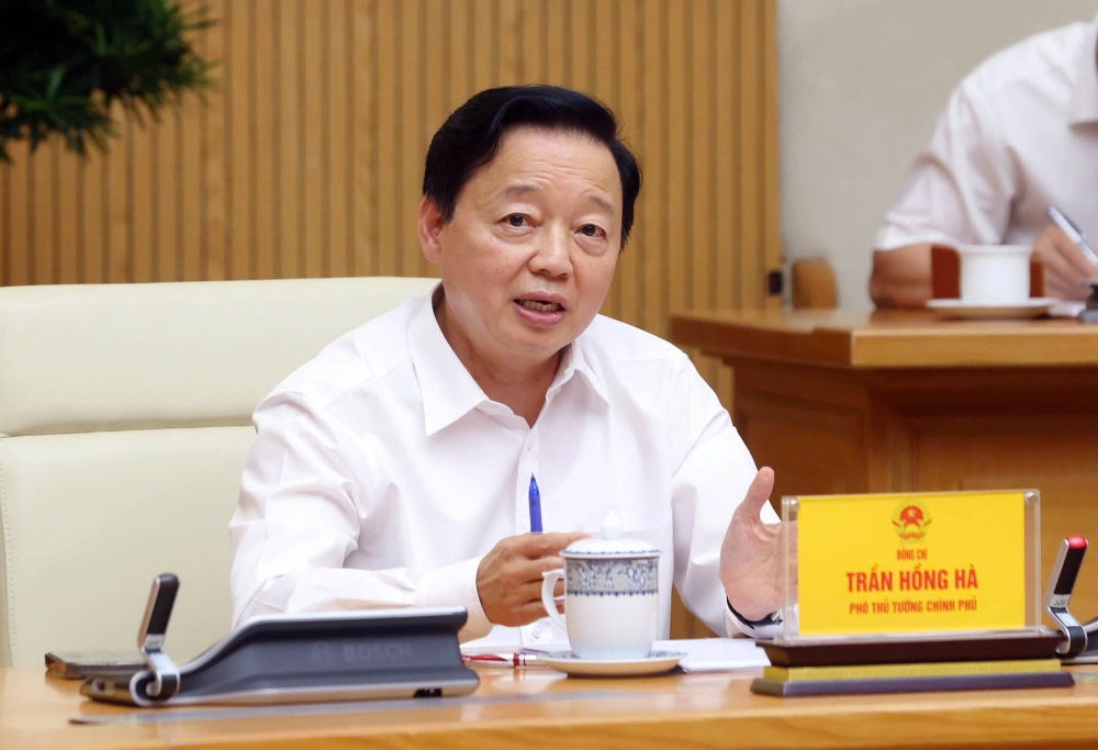 Pho Thu tuong Chinh phu Tran Hong Ha phat bieu. Anh: Pham Dong