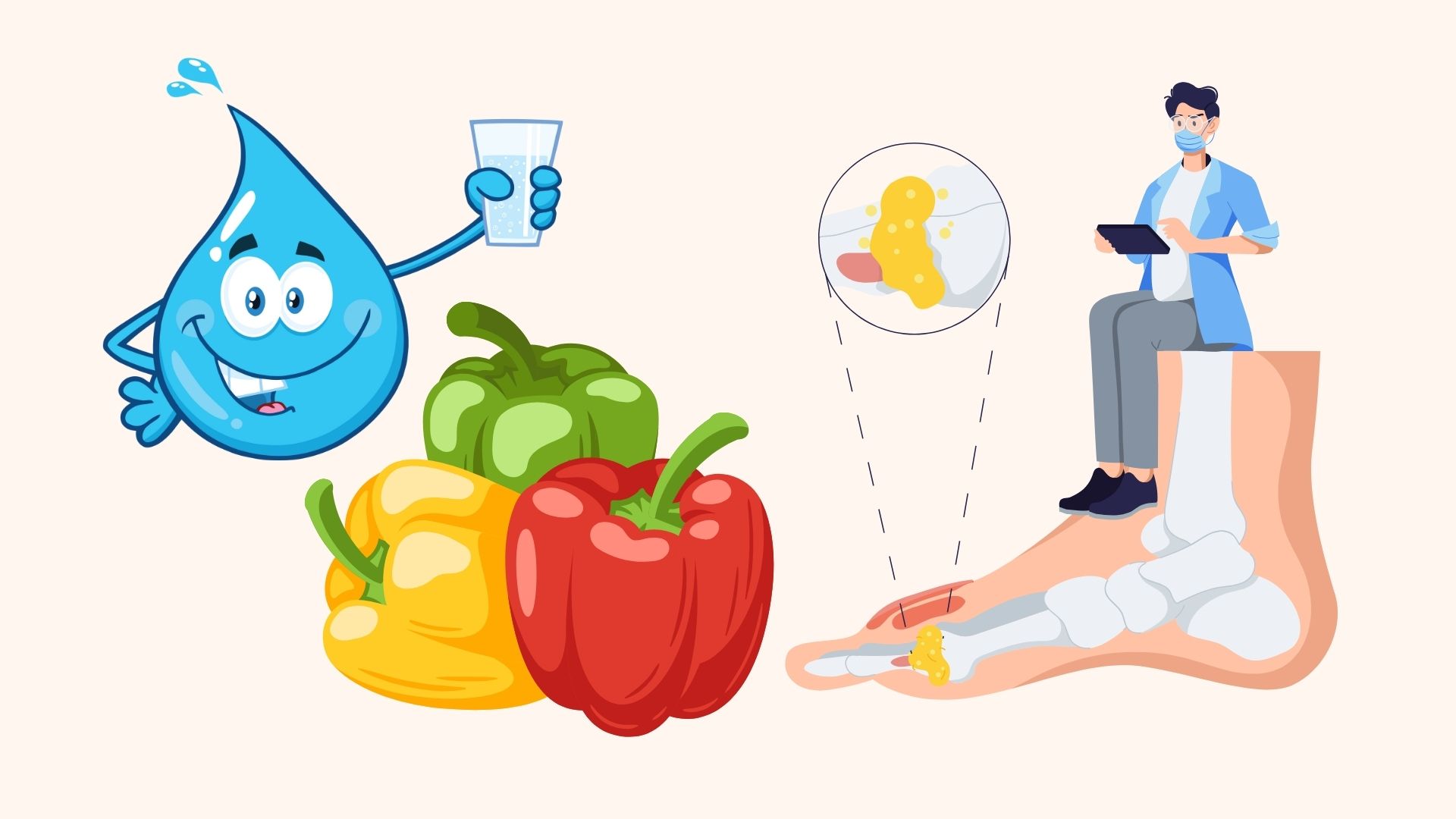 Natural uric acid reduction in 7 days, kidneys are healthier. Graphics: Linh Dan