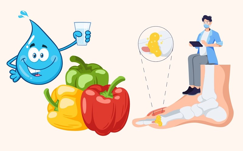 Natural uric acid reduction in 7 days, kidneys are healthier. Graphics: Linh Dan