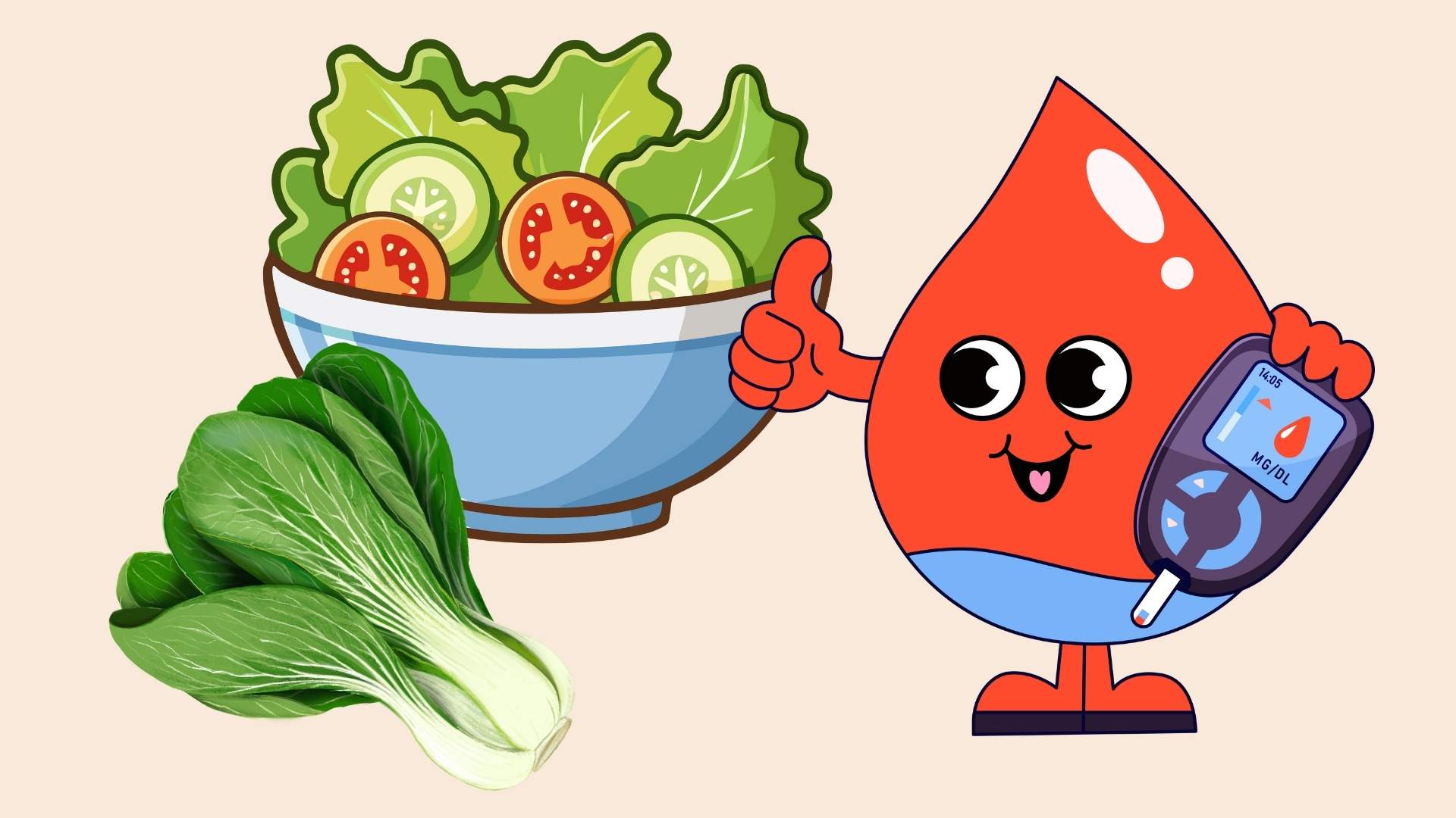 Revealing green vegetables that help control blood sugar. Graphics: Linh Dan