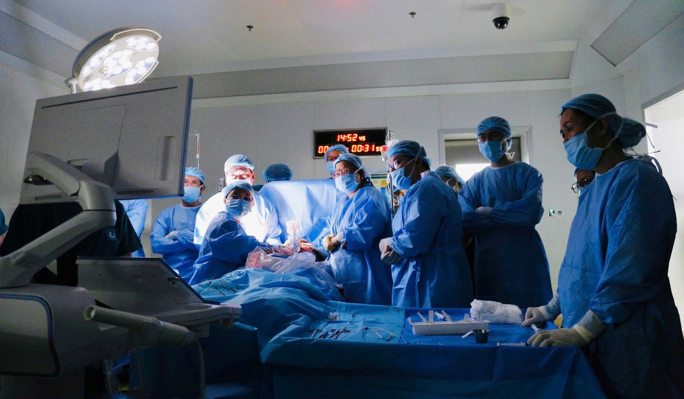 The crew of the two hospitals has just successfully performed the 11th fetal heart transplant. Photo: Provided by the hospital