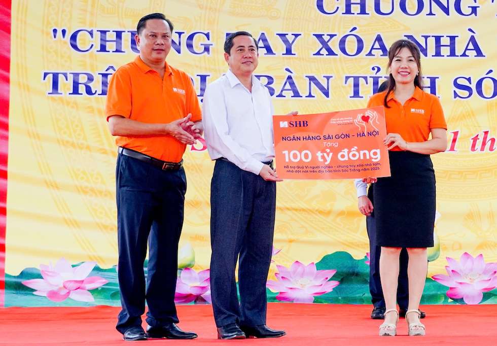 SHB chung tay xoa nha tam, nha dot nat. Anh: SHB