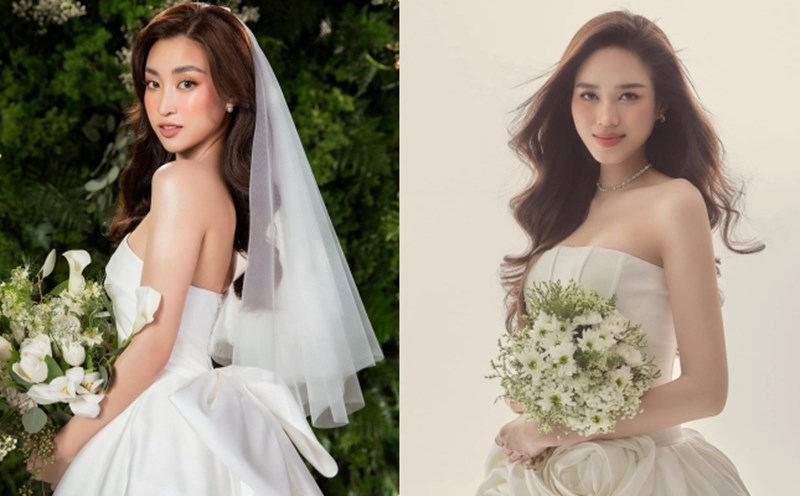 Miss Do My Linh and Do Thi Ha. Photo: Sen Vang.