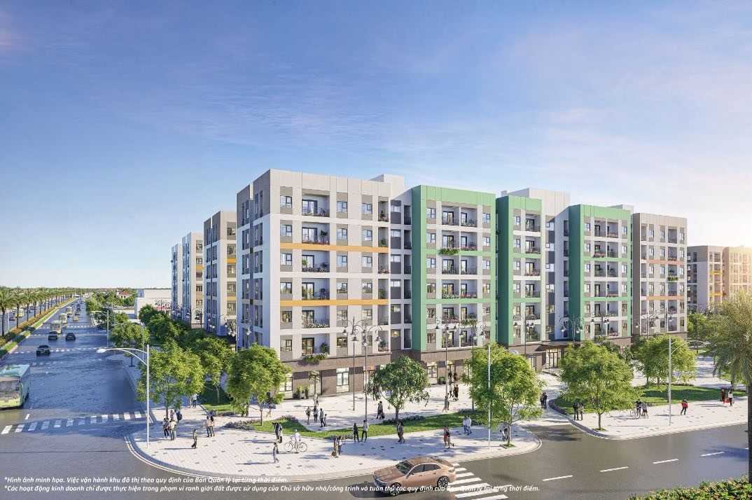 Happy Home Trang Cat - du an nha o xa hoi co quy mo lon nhat thanh pho Hai Phong vua duoc Vingroup mo ban. Anh: Vingroup