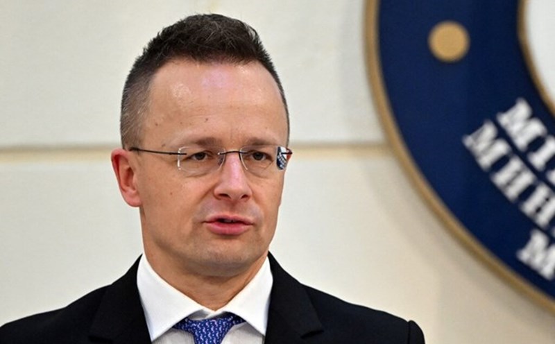 Ministro de Relaciones Exteriores de Hungria Peter Szijjarto. Foto: AFP