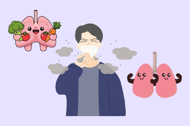 5 nutritious foods that help improve lung health in the context of air pollution