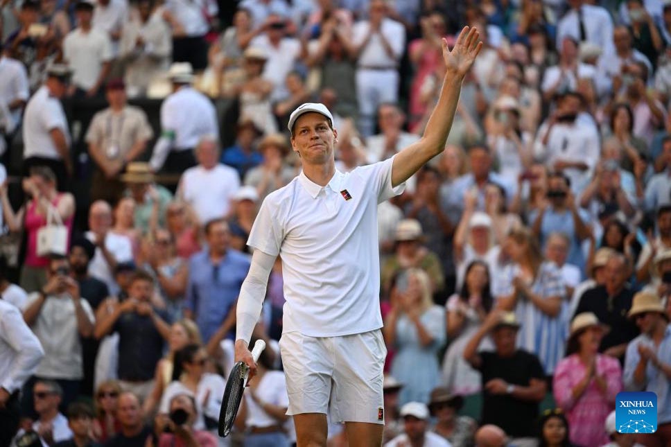 Sinner entered the semi-finals of the Six Kings Slam 2025 against Djokovic. Photo: Xinhua