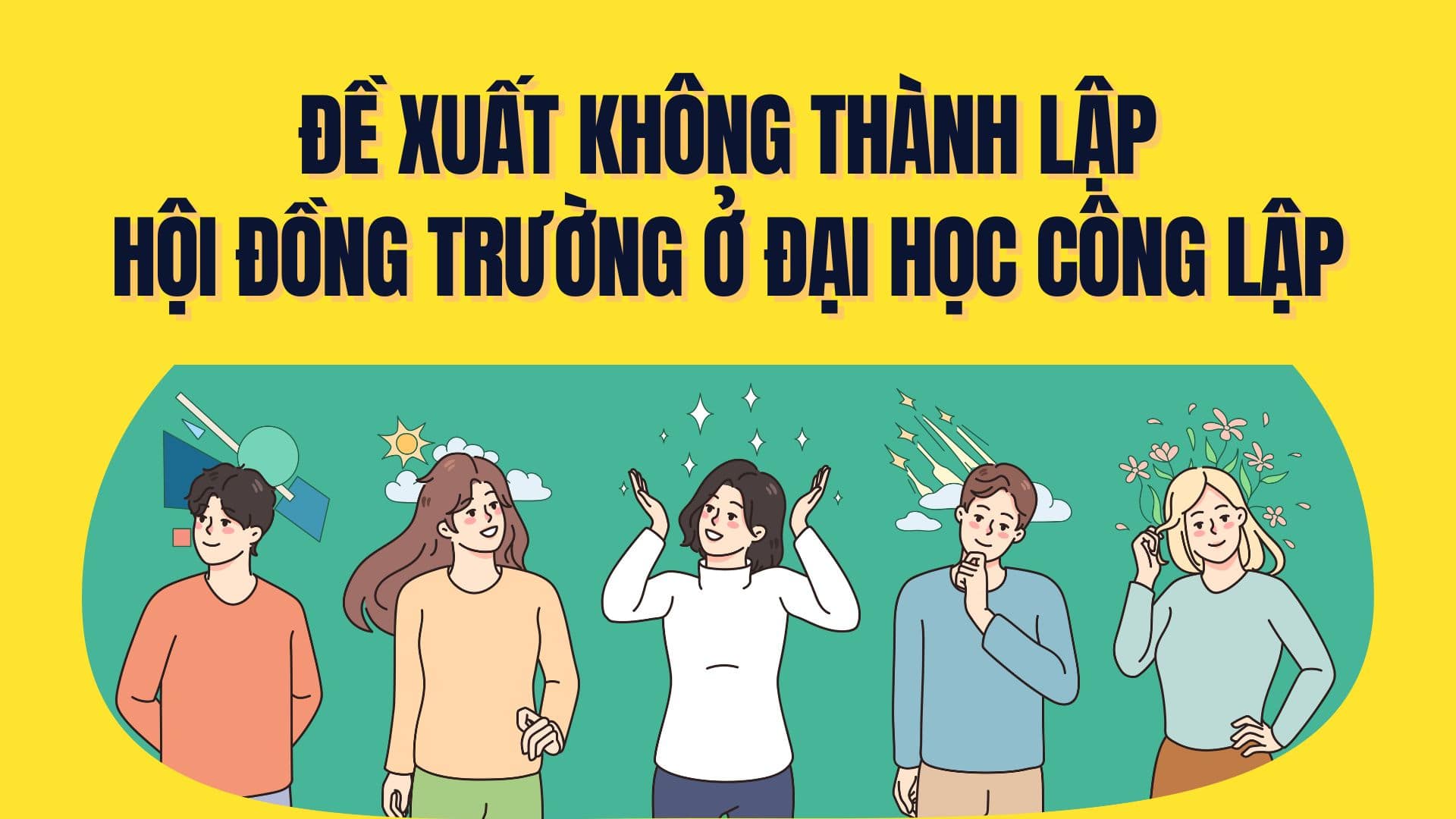 공립 대학에 대학 평의회를 설립하지 말자는 제안. 그래픽: Tra My