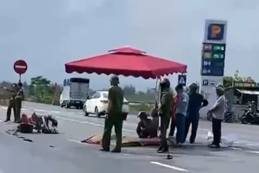 The traffic accident resulted in one death. Photo: Hai Ly