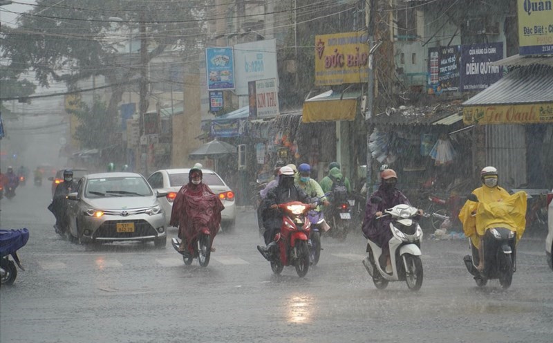 Forecast of thunderstorms in the South, some places have heavy rain over 70mm
