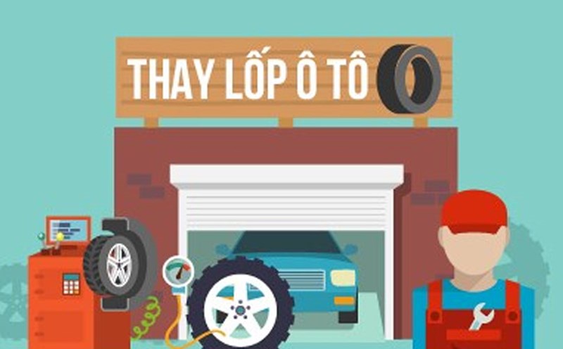 Signs of identification and handling of unevenly worn car tires. Graphics: Van Thang