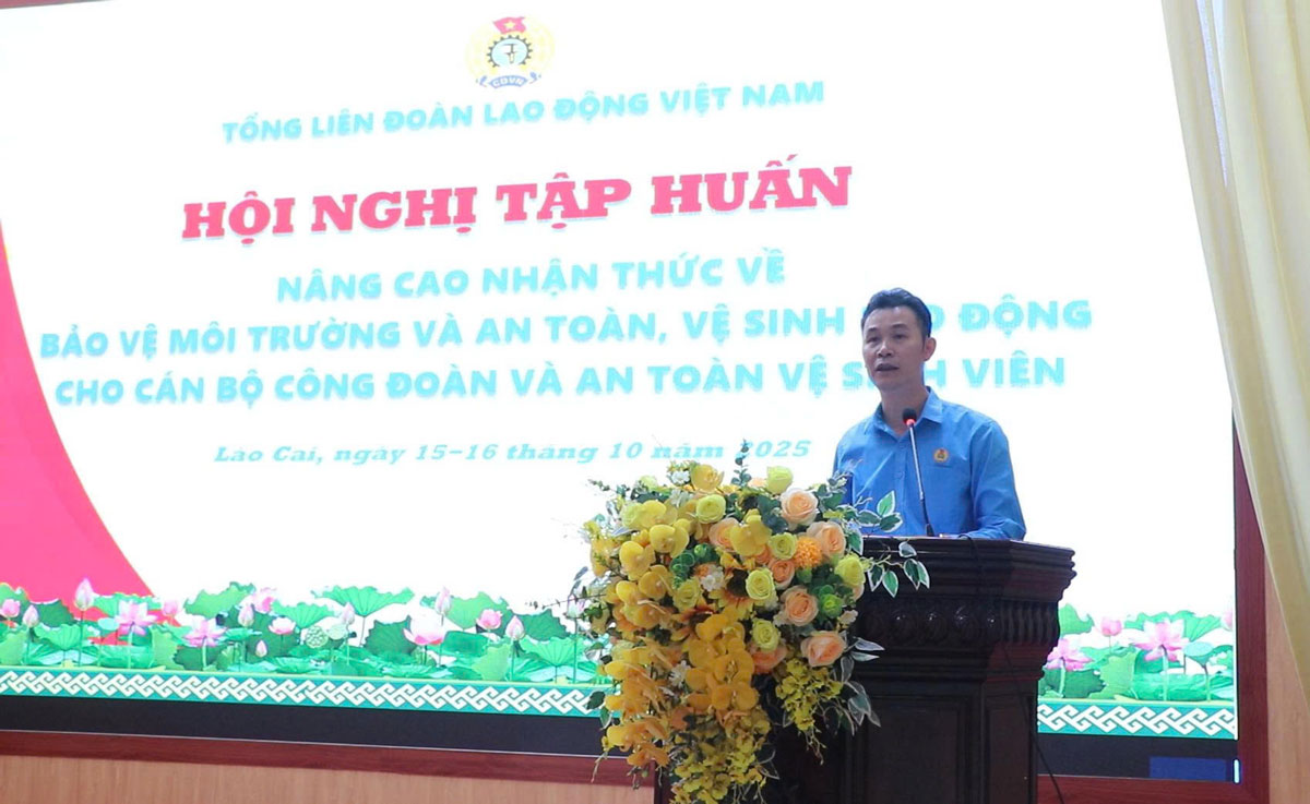 Ong Vu Cao Minh – Pho Chu tich Thuong truc Lien doan Lao dong tinh Lao Cai. Anh: Manh Hung