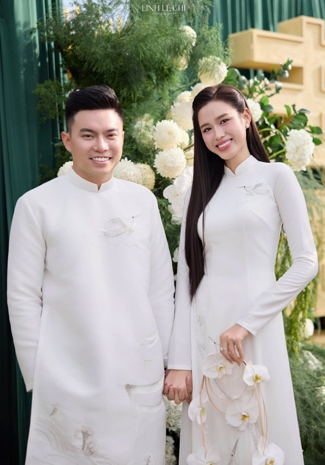 Co dau Do Thi Ha va chu re Viet Vuong. Anh: Team Le Chi Linh