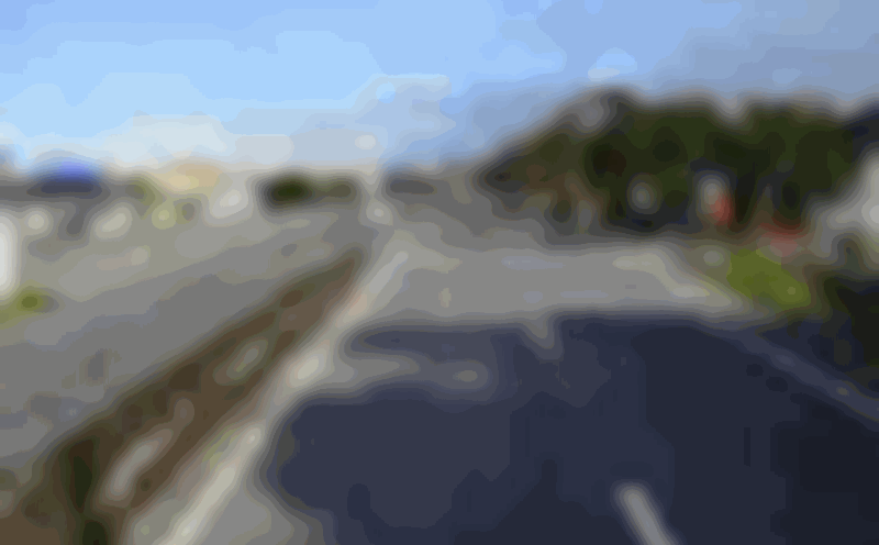 The dashcam recorded the accident on National Highway 1, one person died. Photo: Journey Camera