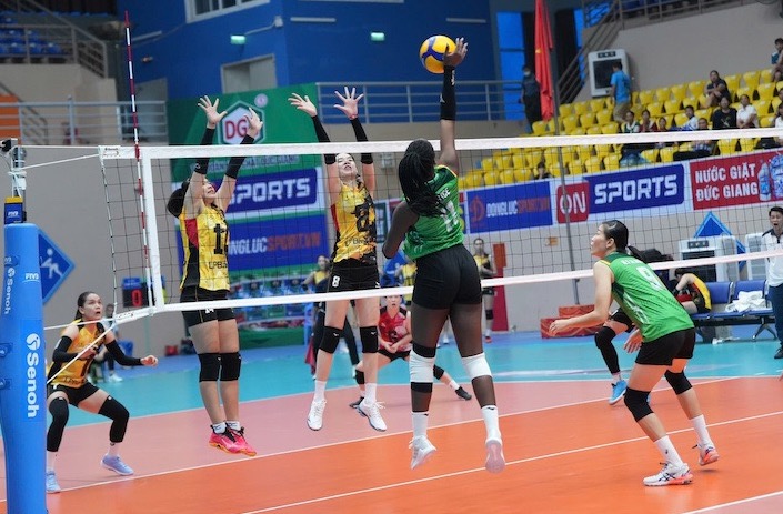 VTV Binh Dien Long An will meet LPB Ninh Binh in the final of the 2025 National Volleyball Championship. Photo: VFV