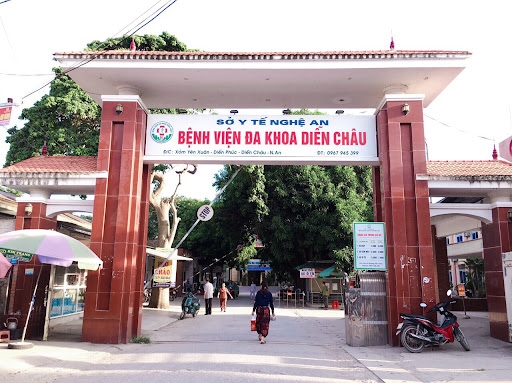 Benh vien Da khoa Dien Chau, noi xay ra su viec mot bac si bi nguoi nha benh nhan de doa hanh hung. Anh: Ngoc Anh