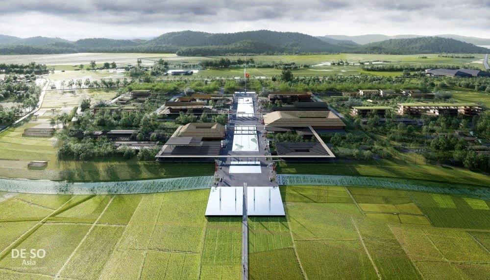 Perspective of planning the protection area of the President Ho Chi Minh Memorial Site in Nghe An, invested by T&T Group. Photo: DE-SO Asia