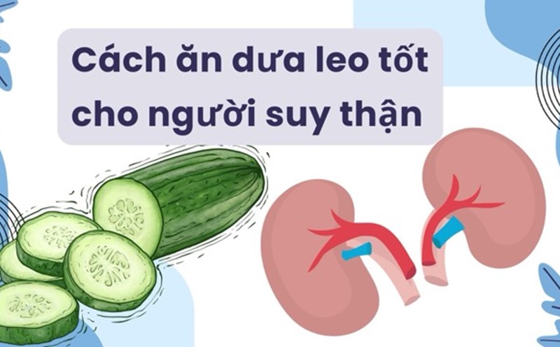 Cucumbers eaten properly are good for people with kidney failure. Graphic photo: Huong Son