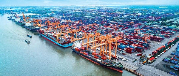 Hai Phong市の港湾地域。写真: Hai Phong港株式会社