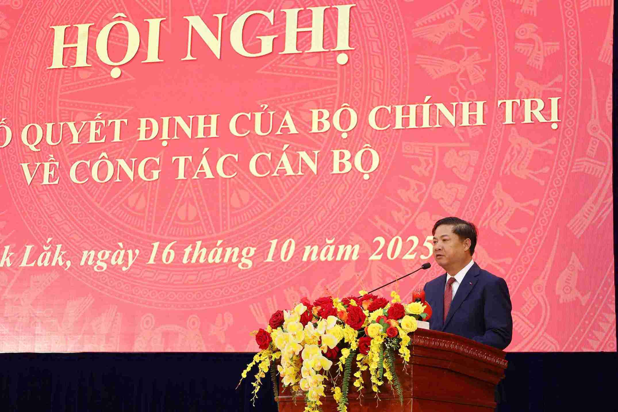 ong Luong Nguyen Minh Triet - Bi thu Tinh uy Dak Lak phat bieu. Anh: Kim Bao