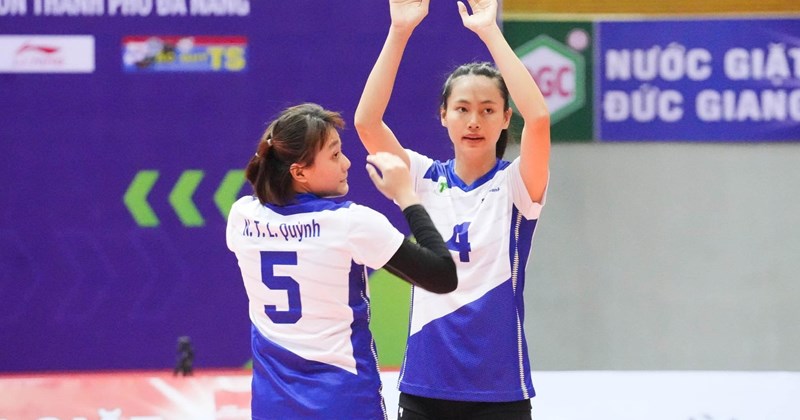 The Ho Chi Minh City women's volleyball team was relegated in this year's tournament. Photo: Vietnam Volleyball