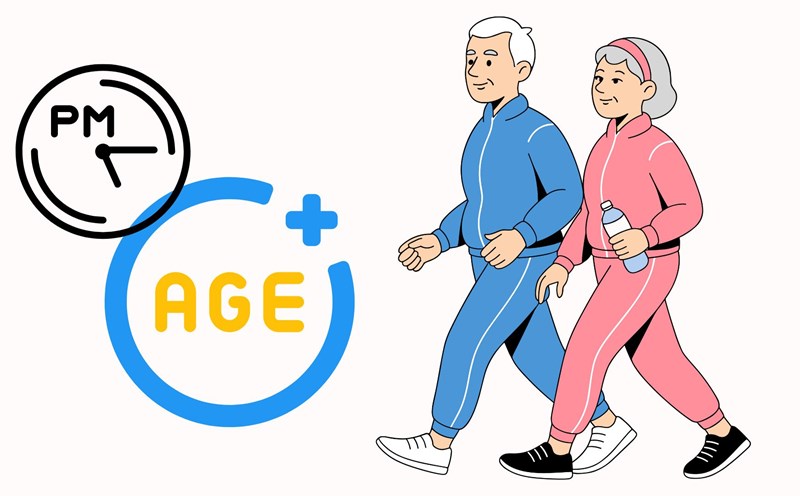 Walking in the afternoon is a habit that women over 50 years old should practice to live well and increase their life expectancy. Graphics: Thanh Thanh