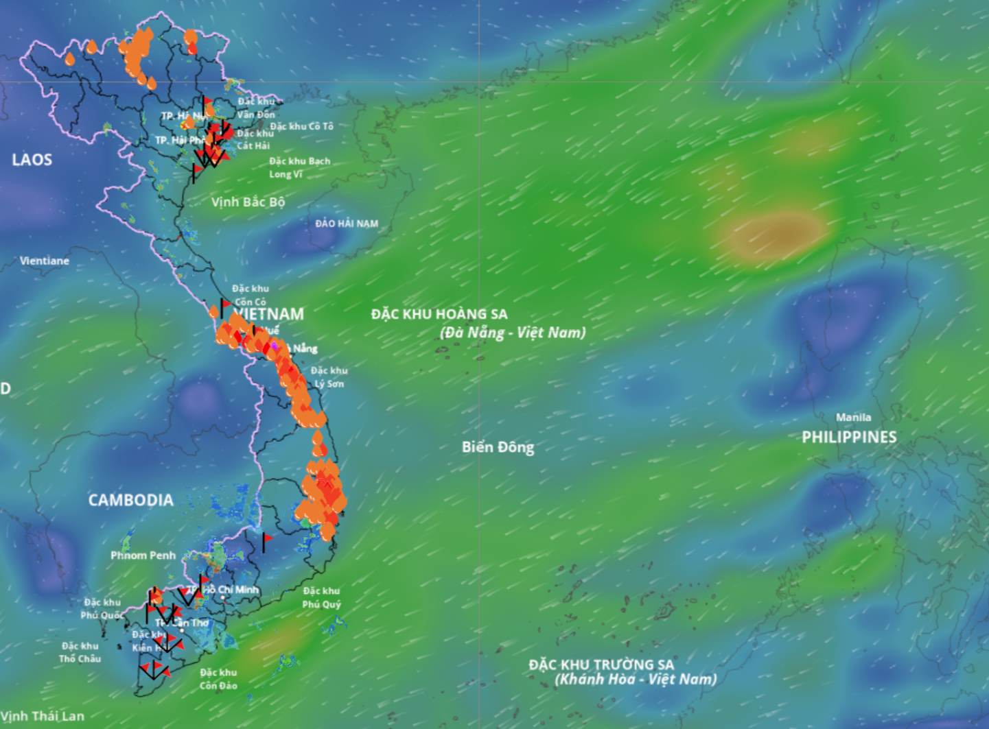 Around October 19 - 20, storm No. 12 will appear in the East Sea. Source: Vietnam Disaster Monitoring System