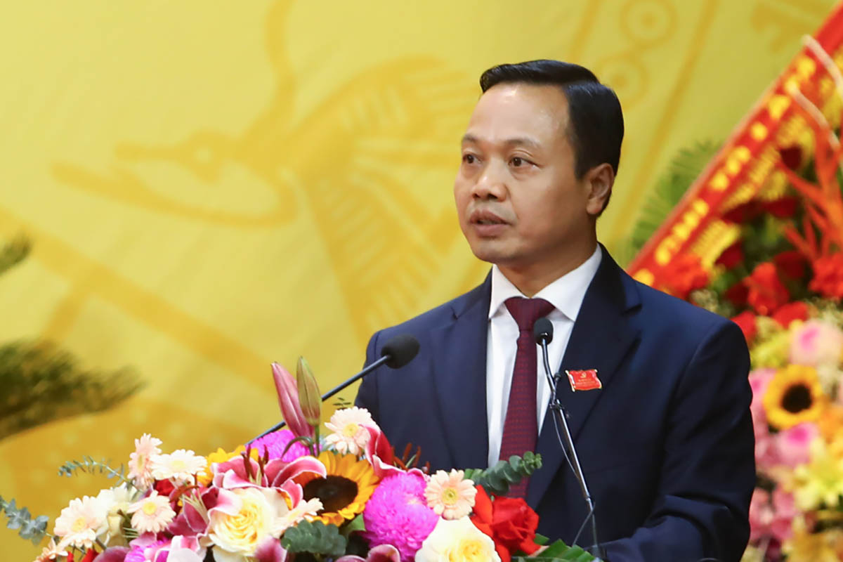 Mr. Tran Tien Dung - Secretary of Dien Bien Provincial Party Committee, term 2025 - 2030. Photo: Thanh Binh