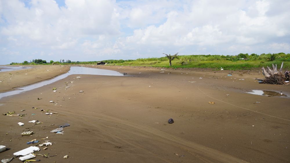 A section of the coastline of Vinh Hai commune, Can Tho city.