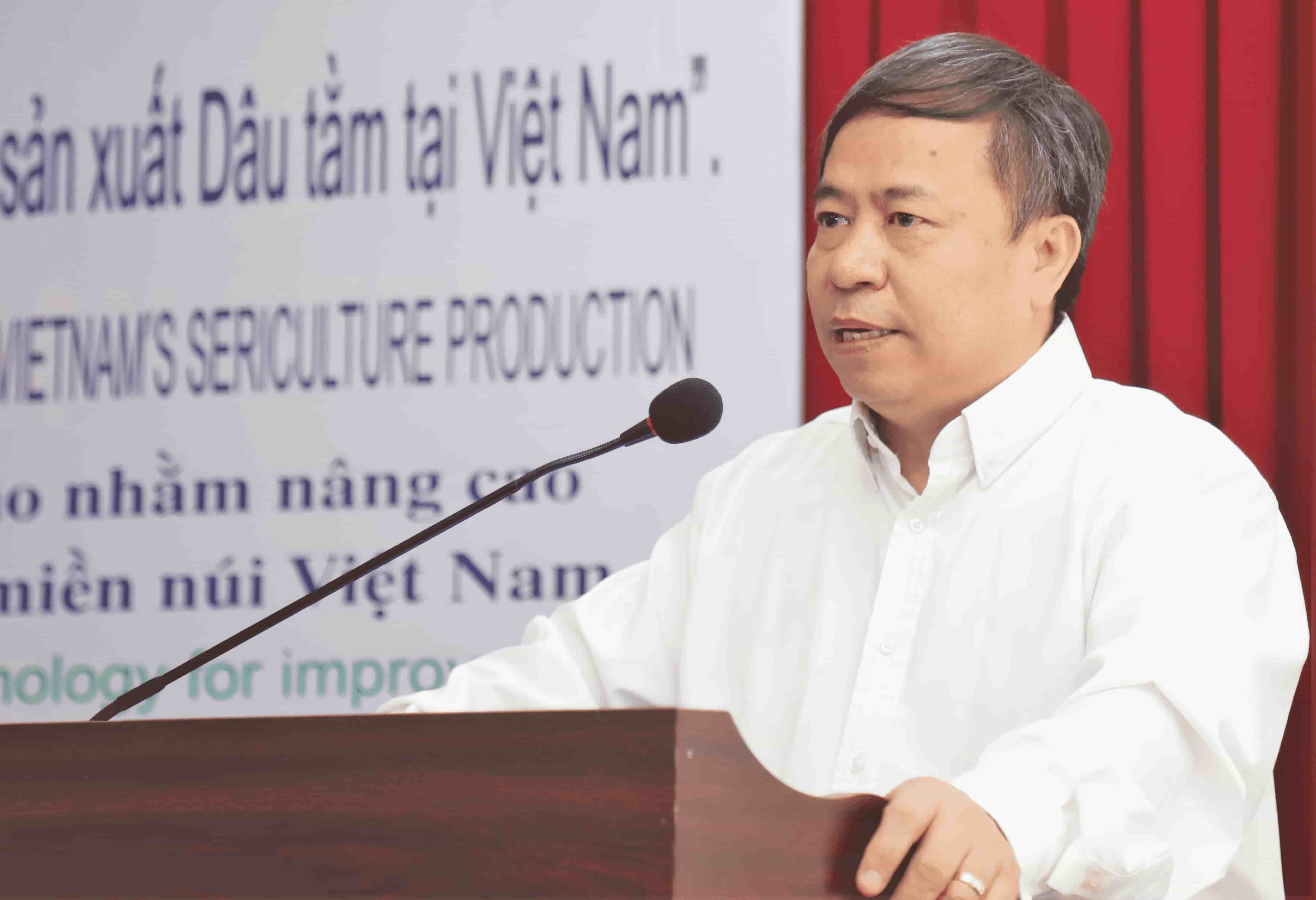 GS.TS Nguyen Hong Son, Giam doc Vien Khoa hoc nong nghiep Viet Nam de xuat nhieu giai phap quan trong de nang cao san pham dau tam. Anh: Phuc Khanh