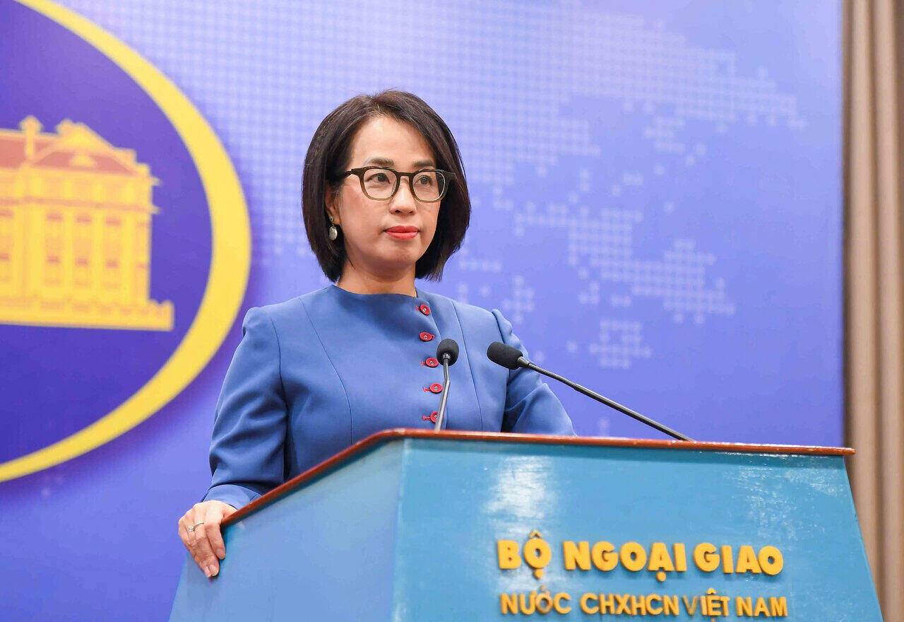 Spokesperson of the Vietnamese Ministry of Foreign Affairs Pham Thu Hang raised Vietnam's reaction to the incident between Chinese and Philippine ships in the waters of Thi Tu island. Photo: Nhat Ha