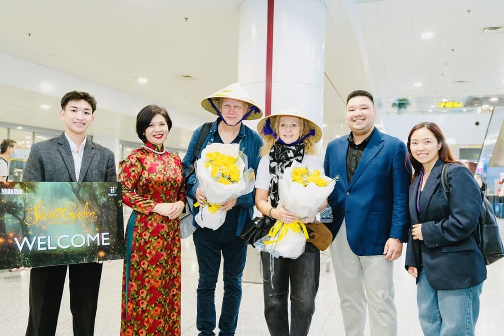 Legendary band Secret Garden has arrived in Vietnam and is ready for the upcoming concert. Photo: Organizing Committee