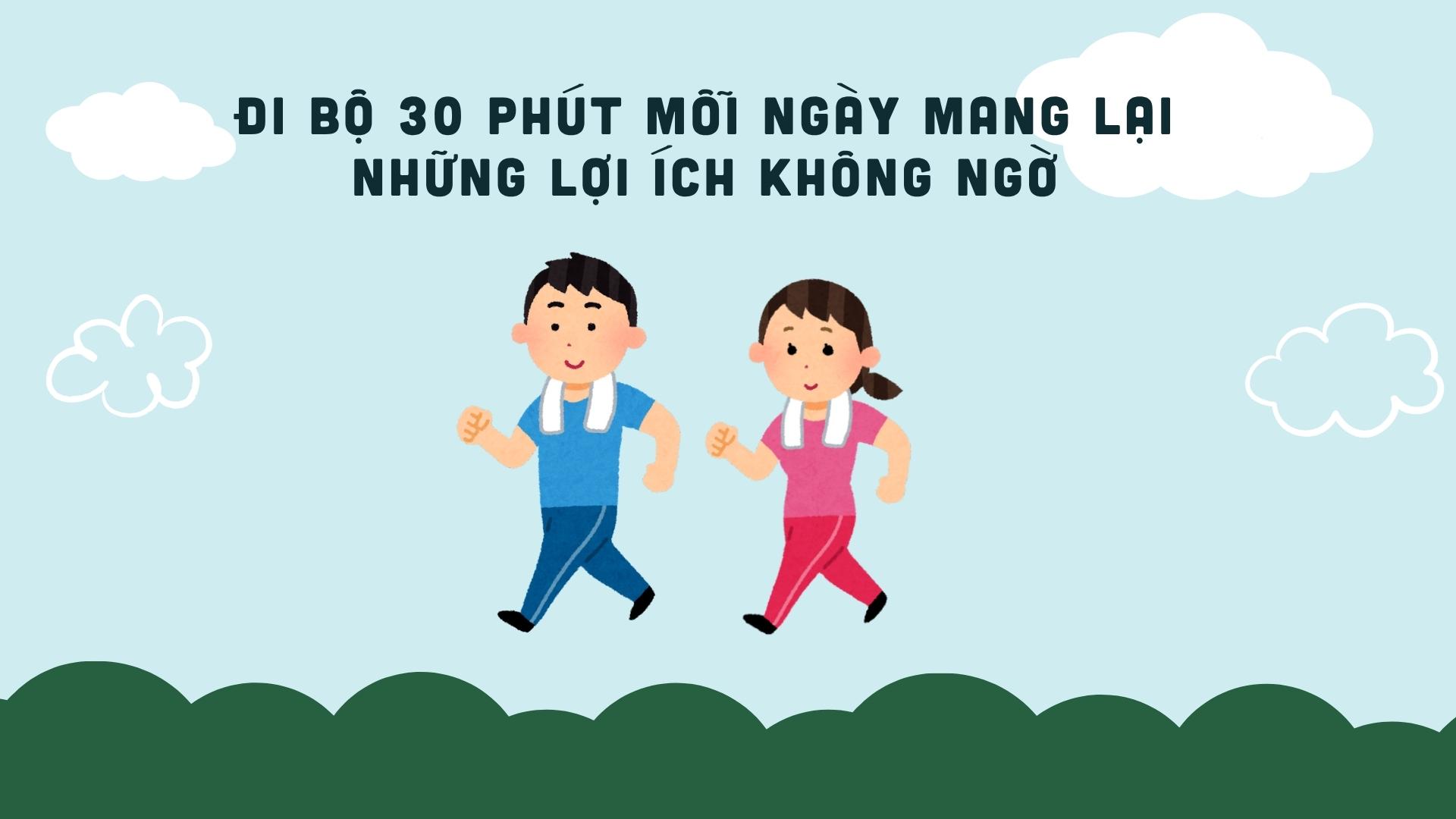 Walking for 30 minutes a day brings unexpected benefits