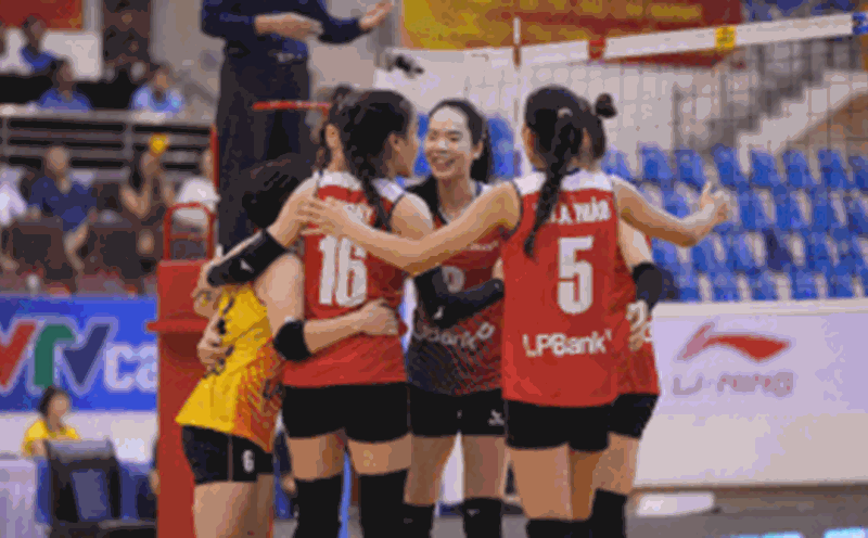 VTV Binh Dien Long An will meet LPB Ninh Binh in the final of the national volleyball championship. Photo: VFV