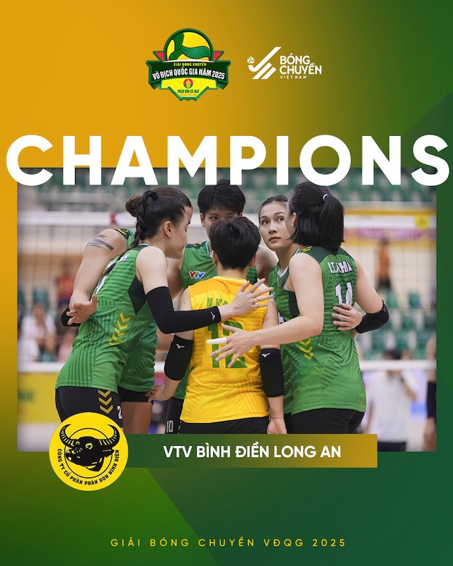 VTV Binh Dien Long An da bao ve thanh cong ngoi vo dich. Anh: VFV
