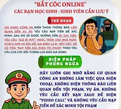 Công an Khánh Hòa khuyến cáo người dân cảnh giác với thủ đoạn bắt cóc online thời gian gần đây. Ảnh: Công an Khánh Hòa 